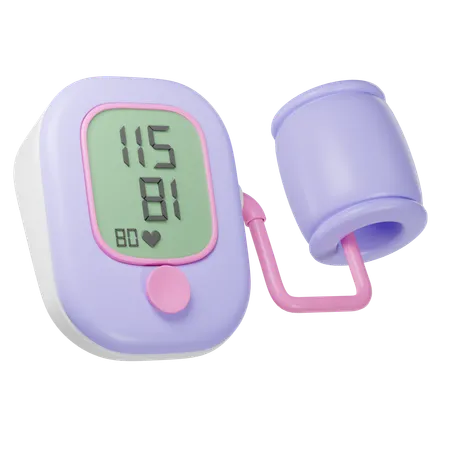 Medical Check Sphygmomanometer 3D Icon