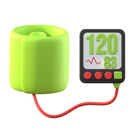 Blood Pressure Machine  3D Icon