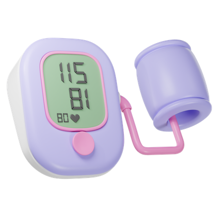 Blood Pressure Machine  3D Icon