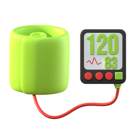 Blood Pressure Machine  3D Icon