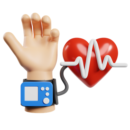 血圧モニタ  3D Icon