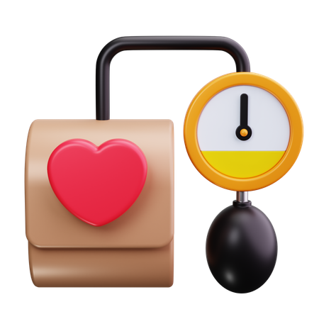 Blood Pressure Monitor  3D Icon