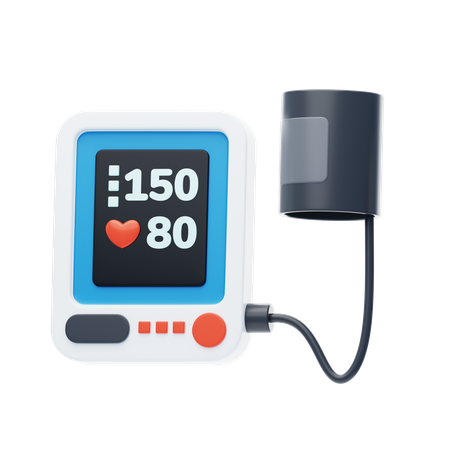 Blood Pressure Monitor  3D Icon