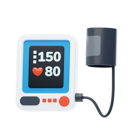 Blood Pressure Monitor  3D Icon