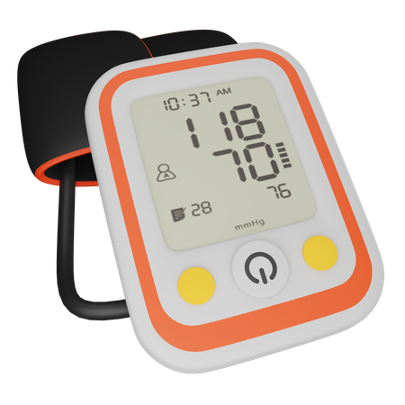 Blood Pressure Monitor  3D Icon