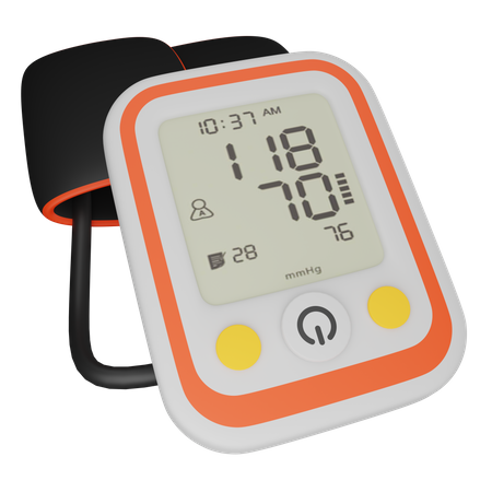 Blood Pressure Monitor 3D Icon