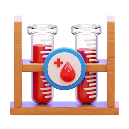 Blood Sample Test  3D Icon