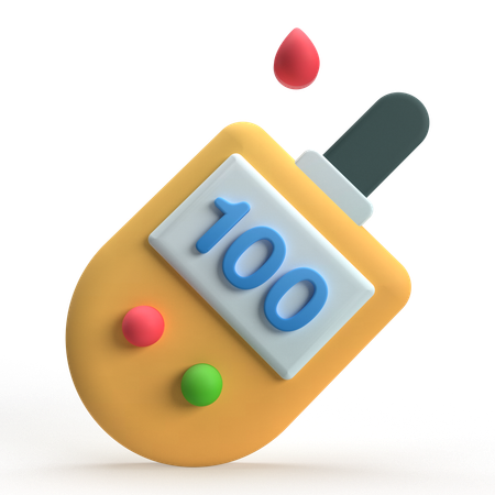 Blood Sugar Test  3D Icon