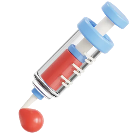 Blood In A Syringe 3D Icon