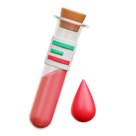 Blood Test  3D Icon