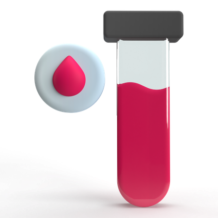 Blood Test  3D Icon