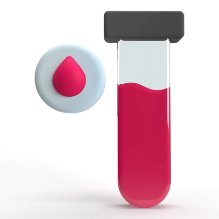 Blood Test  3D Icon