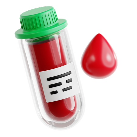 Blood Test  3D Icon