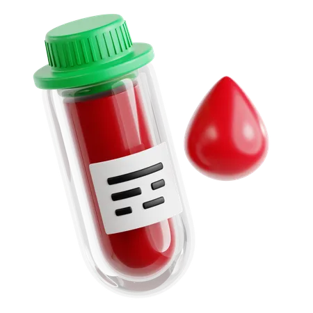 Blood Test  3D Icon