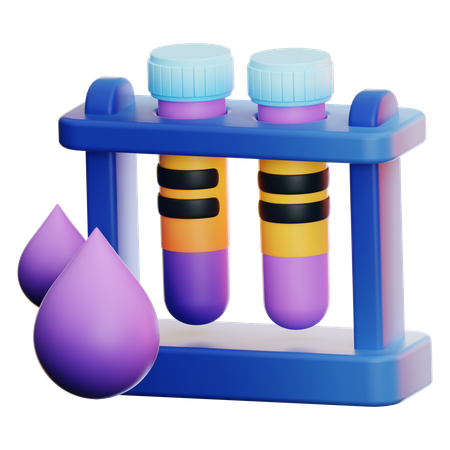 Blood Test  3D Icon