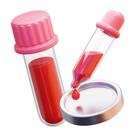 Blood test  3D Icon