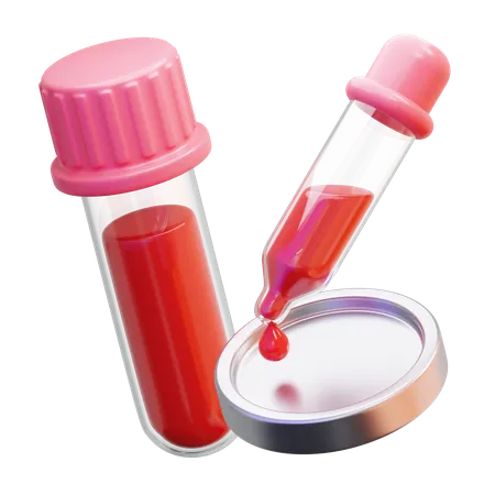 Blood test  3D Icon