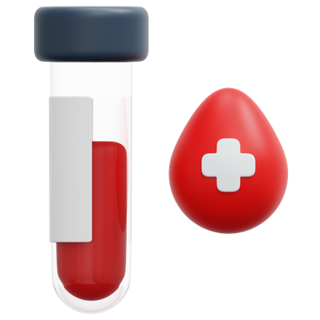 Blood Test  3D Icon