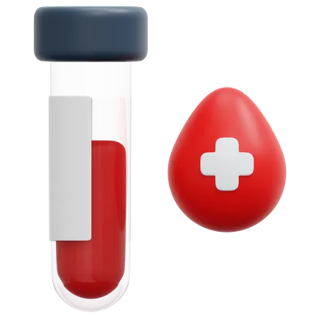 Blood Test  3D Icon