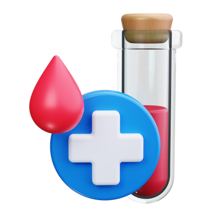 Blood Test  3D Icon