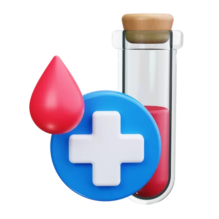 Blood Test  3D Icon