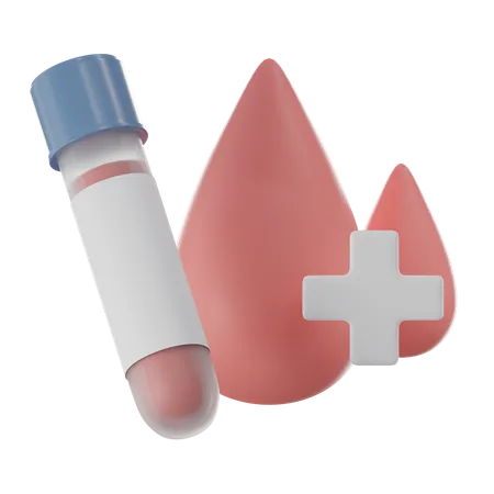 Blood Test  3D Icon