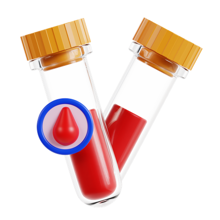 Blood Test  3D Icon