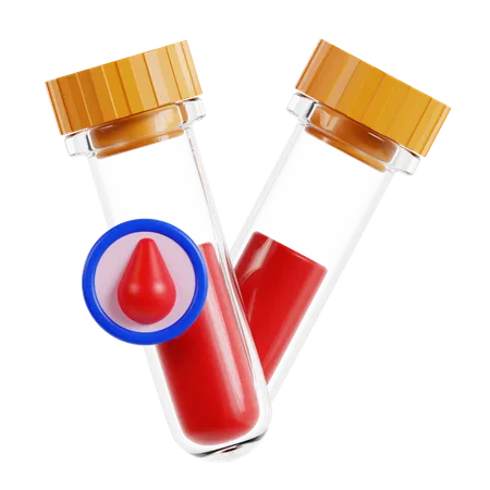 Blood Test  3D Icon