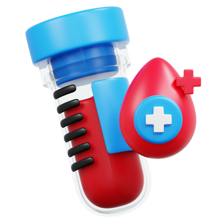 Blood Test  3D Icon