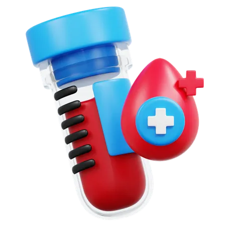 Blood Test  3D Icon