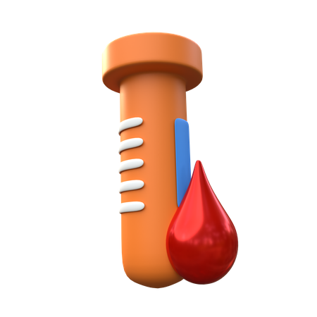 Blood Test  3D Icon