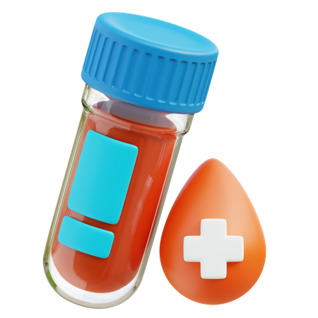 Blood Test  3D Icon
