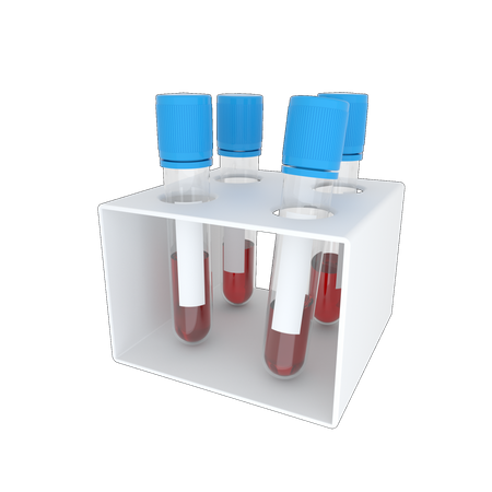 Blood Test  3D Illustration