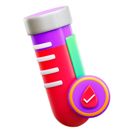 Blood Test  3D Illustration