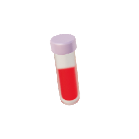 Blood Test 3D Illustration