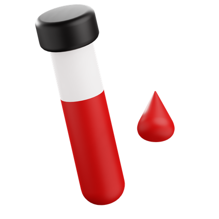 Blood Test  3D Icon