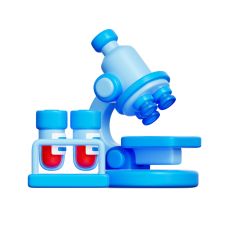 Blood Test Research  3D Icon
