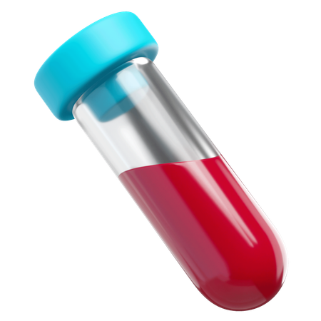 Blood Test Tube  3D Icon