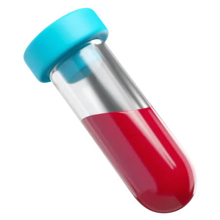 Blood Test Tube  3D Icon