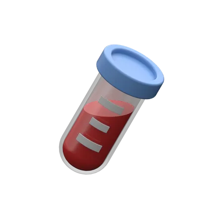 Blood Test Tube  3D Icon