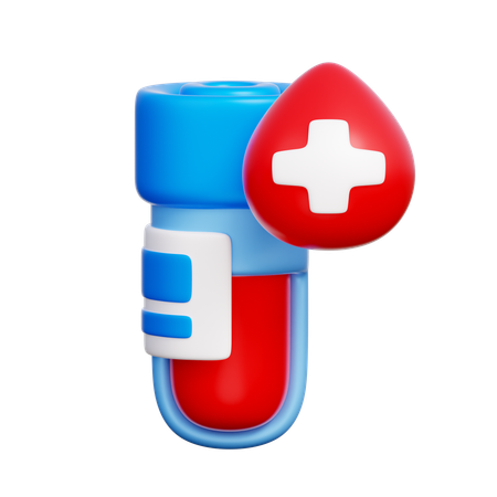 혈액 검사관  3D Icon