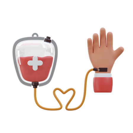 Blood Transfusion  3D Icon