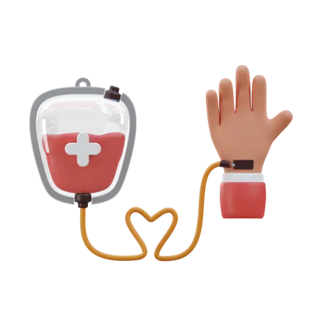 Blood Transfusion  3D Icon