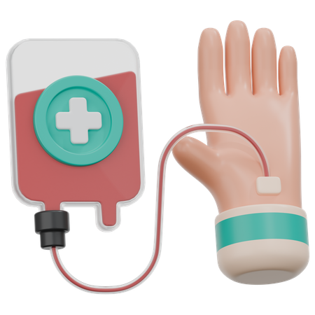 Blood Transfusion  3D Icon