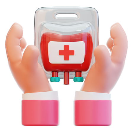 Blood transfusion  3D Icon