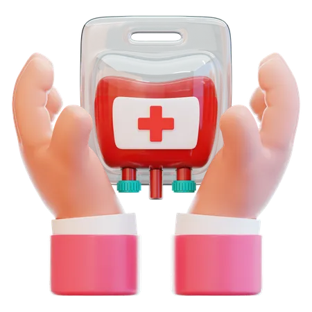 Blood transfusion  3D Icon