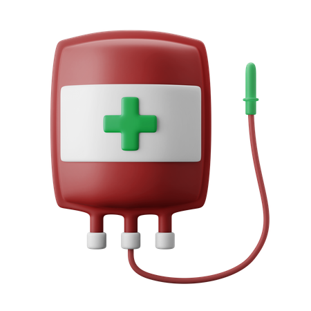 Blood Transfusion  3D Illustration