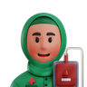 blood transfusion emoji 3d