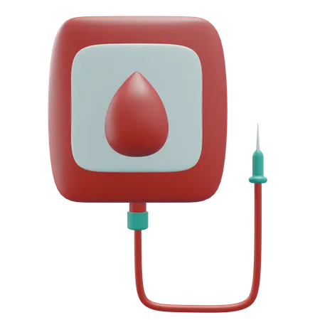 Blood Transfusion Medical Icon Illustration 3D Icon