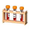 3d blood tube logo